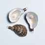 Oyster with Pearl Striped Shell Ornament
