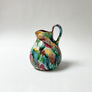 Vintage Ceramic Painterly Small Pitcher Made in Czechoslovakia