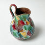 Vintage Ceramic Painterly Small Pitcher Made in Czechoslovakia