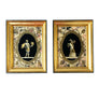 Classical Figures Original Mid-Century Collages in Wood Frames (Set of 2)