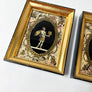 Classical Figures Original Mid-Century Collages in Wood Frames (Set of 2)