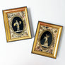 Classical Figures Original Mid-Century Collages in Wood Frames (Set of 2)