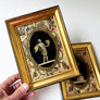 Classical Figures Original Mid-Century Collages in Wood Frames (Set of 2)