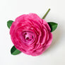 Paper Pink Camellia Stem by The Green Vase