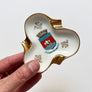 Vintage Paris Crest Porcelain Ashtray