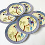 Vintage Hand Painted Parrot Small Plates by Noritake Made in Japan (Set of 6)