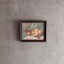 Original Watercolor Still Life Painting of Peaches Vintage Art