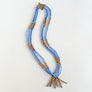Lariat Hand-Beaded Necklace (Periwinkle)