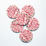 PATCH NYC Pink Stripe Camellia Coaster Set