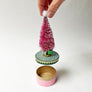 PATCH NYC Pink Bristle Tree Decorative Gift Box
