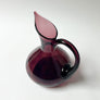 Vintage Midcentury Deep Plum Glass Pitcher