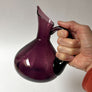 Vintage Midcentury Deep Plum Glass Pitcher