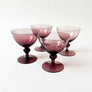 Vintage Drinking Glasses Plum (Set of 4)