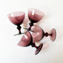 Vintage Drinking Glasses Plum (Set of 4)