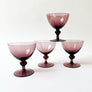 Vintage Drinking Glasses Plum (Set of 4)