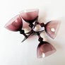 Vintage Drinking Glasses Plum (Set of 4)