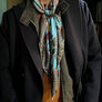 PATCH NYC Poet's Garden Blue Silk Scarf