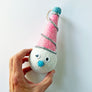 PATCH NYC Frosty Snowman with a Party Hat Paper Mache Ornament