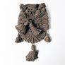 Vintage Macrame Drawstring Pouch Purse with Tassels