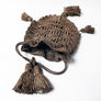 Vintage Macrame Drawstring Pouch Purse with Tassels