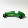 Vintage Green Wood "Pinewood Derby" Race Car