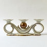 Vintage Porcelain Triple Candle Holder Made in Bavaria