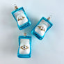 Diamond Ring in a Blue Box Glass Ornament