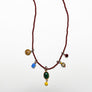 Collage Necklace: Brown (cabochon)