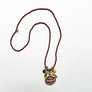 Collage Necklace: Brown (scrimshaw)