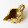Vintage Ceramic Pitcher with Hand Painted Ship Made in Italy