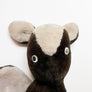 Vintage Skunk with Googly Eyes Plush Figure