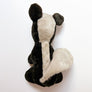 Vintage Skunk with Googly Eyes Plush Figure