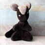 Vintage Skunk with Googly Eyes Plush Figure