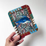 Nathalie Lété: Blue Bird in Winter, Original Painting