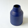 Bevel Top Ceramic Vase Deep Blue