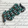 Beaded Striped Snake Embroidered Pin by Trovelore