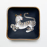 Waylande Gregory Square Dish with Tiger Matte Black