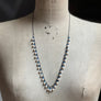 PATCH NYC Treasure Necklace: Vintage Glass Pearls & Blue Onyx Agate Stars