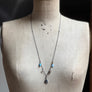 PATCH NYC Treasure Necklace: Sterling Silver Engraved COURAGE Locket & Rhinestone Lucky Horseshoe