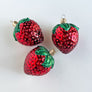 Strawberry Glass Ornament