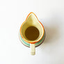 Vintage Ceramic Striped Pitcher Made in Czechoslovakia