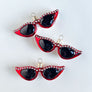 Cat Eye Sunglasses Glass Ornament
