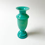 Victorian Turquoise Blue Bristol Glass Small Vase Made in England
