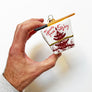 Chinese Takeout Container White Glass Ornament