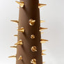 Waylande Gregory Tall Cone Thorn Vase Matte Brown