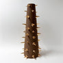 Waylande Gregory Tall Cone Thorn Vase Matte Brown