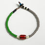 Trade Bead Bracelet (Grass Green & Grey)