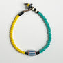 Trade Bead Bracelet (Yellow & Turquoise)