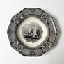 Vintage Black Transferware Corrella Bowl/Plate Made in England