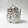 Vintage W & Co. Hanley Transferware Ceramic Double Handle Vessel with Lid